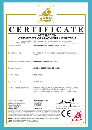 Stainless Steel Heating and Fermentation Mixing Tank